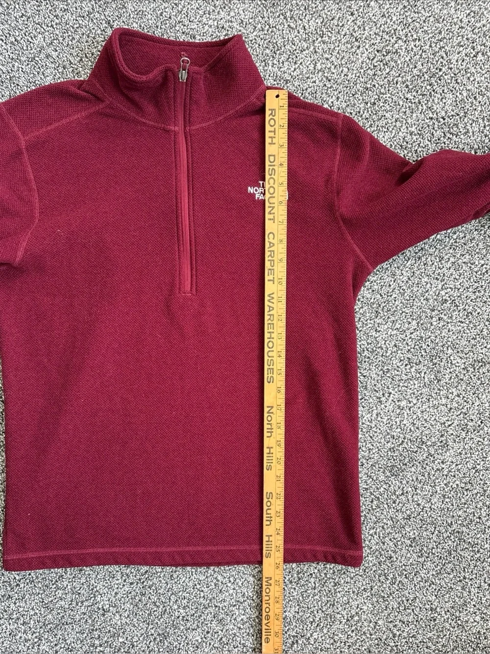The North Face Men’s Textured Cap Rock Fleece Quarter Zip Fleece Medium